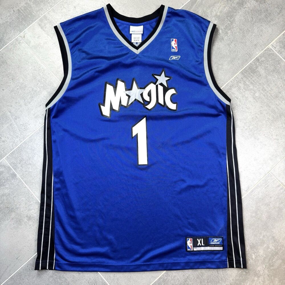Tracy McGrady Reebok Orlando Magic #1 Authentic Jersey XL Blue NBA